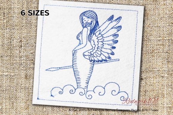 Archangels Redwork: A Tender Embroidery Design for Meaningful Gifts