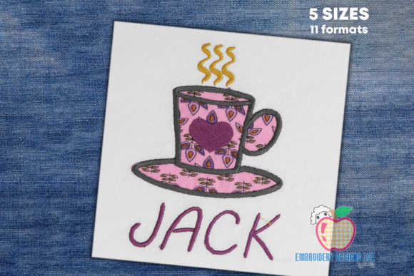 Coffee Mug with Love Applique