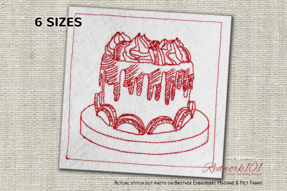 Mint Oreo Cake Embroidery Design