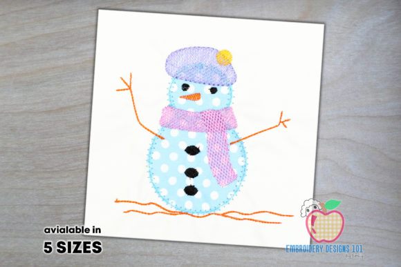 Snowman with a Pink Scarf