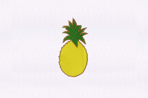 Yellow Green Pineapple: A Bright Seasonal Embroidery Pick